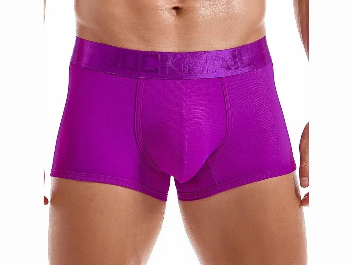 Gay Boxer Briefs | JOCKMAIL Bright Color Mesh Boxers