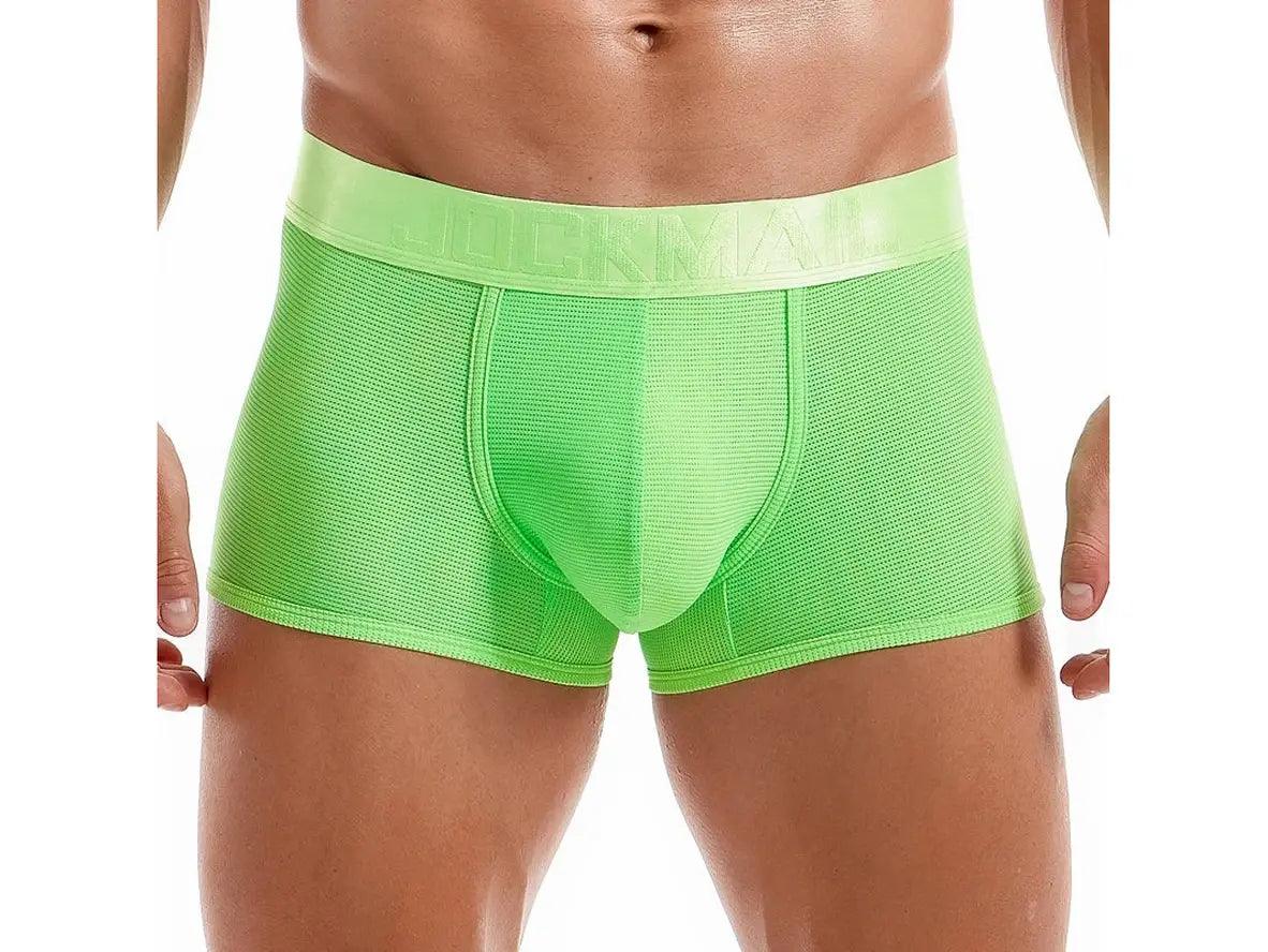 Gay Boxer Briefs | JOCKMAIL Bright Color Mesh Boxers