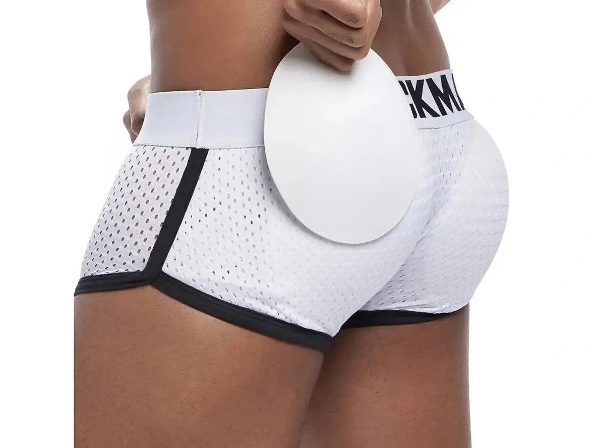 Gay Boxer Briefs | JOCKMAIL Mesh Butt Lifter Pouch Padded Boxers