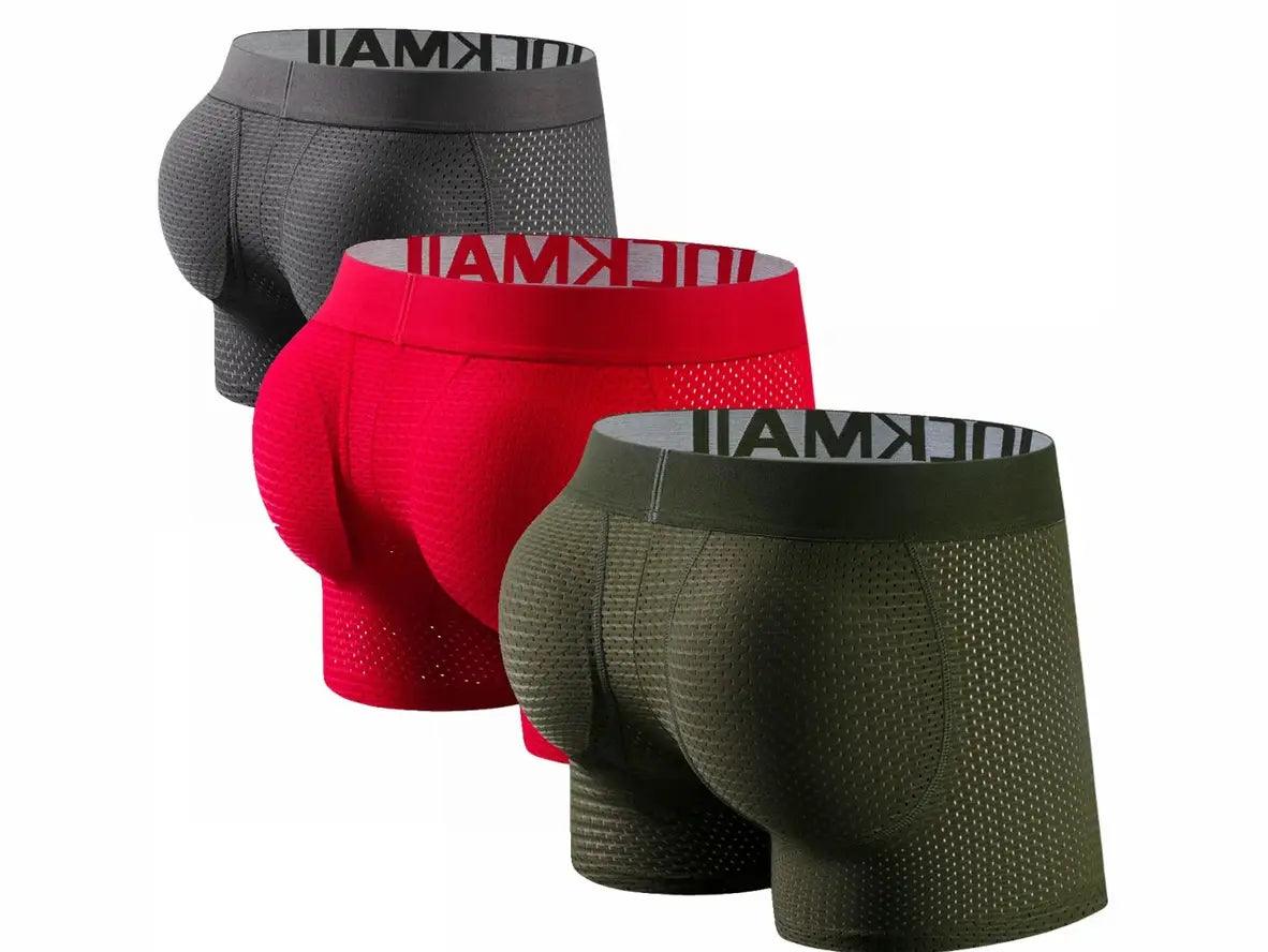 Gay Boxer Briefs | JOCKMAIL Removable Butt Padded Boxer Briefs