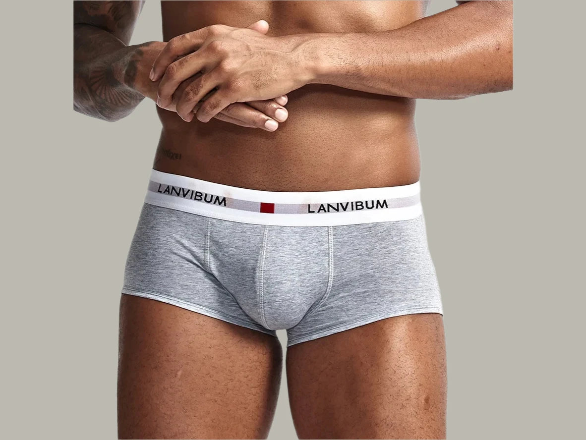 Gay Boxer Briefs | LANVIBUM Classic Cotton Briefs