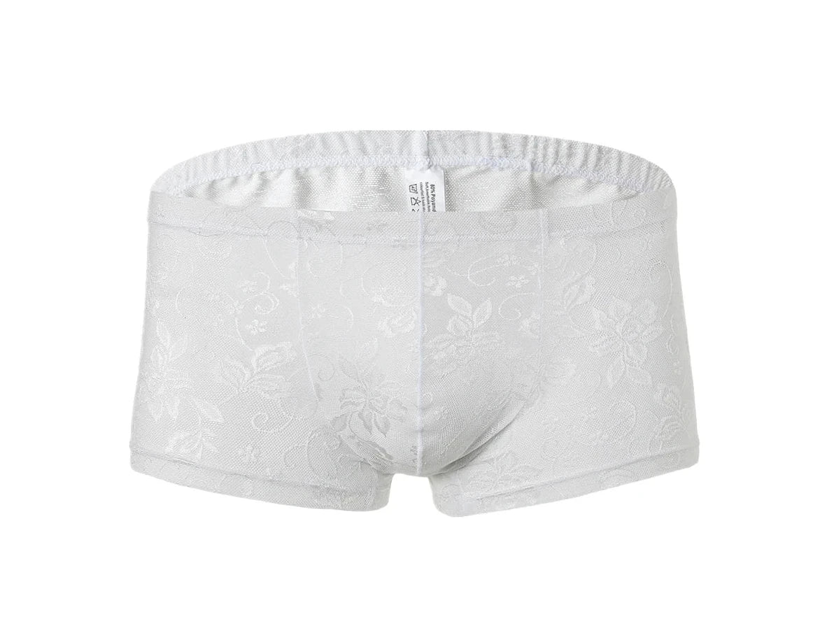 Gay Boxer Briefs | Lace See-Through Boxer Briefs