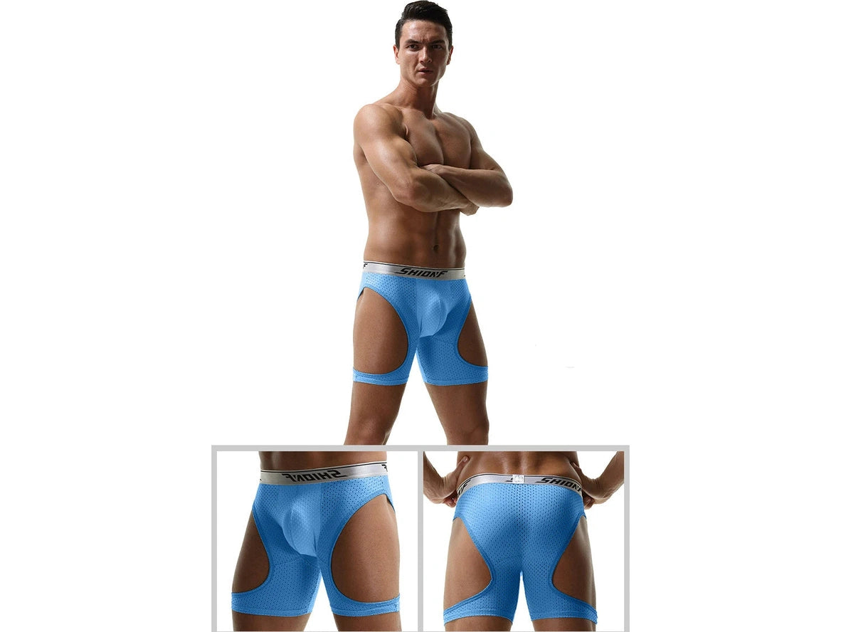 Gay Boxer Briefs | Mesh Hollow Boxer Briefs