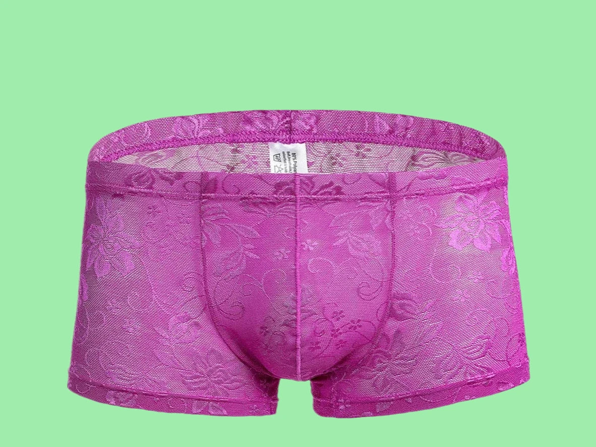 Gay Boxer Briefs | Seductive Lace Boxer Briefs