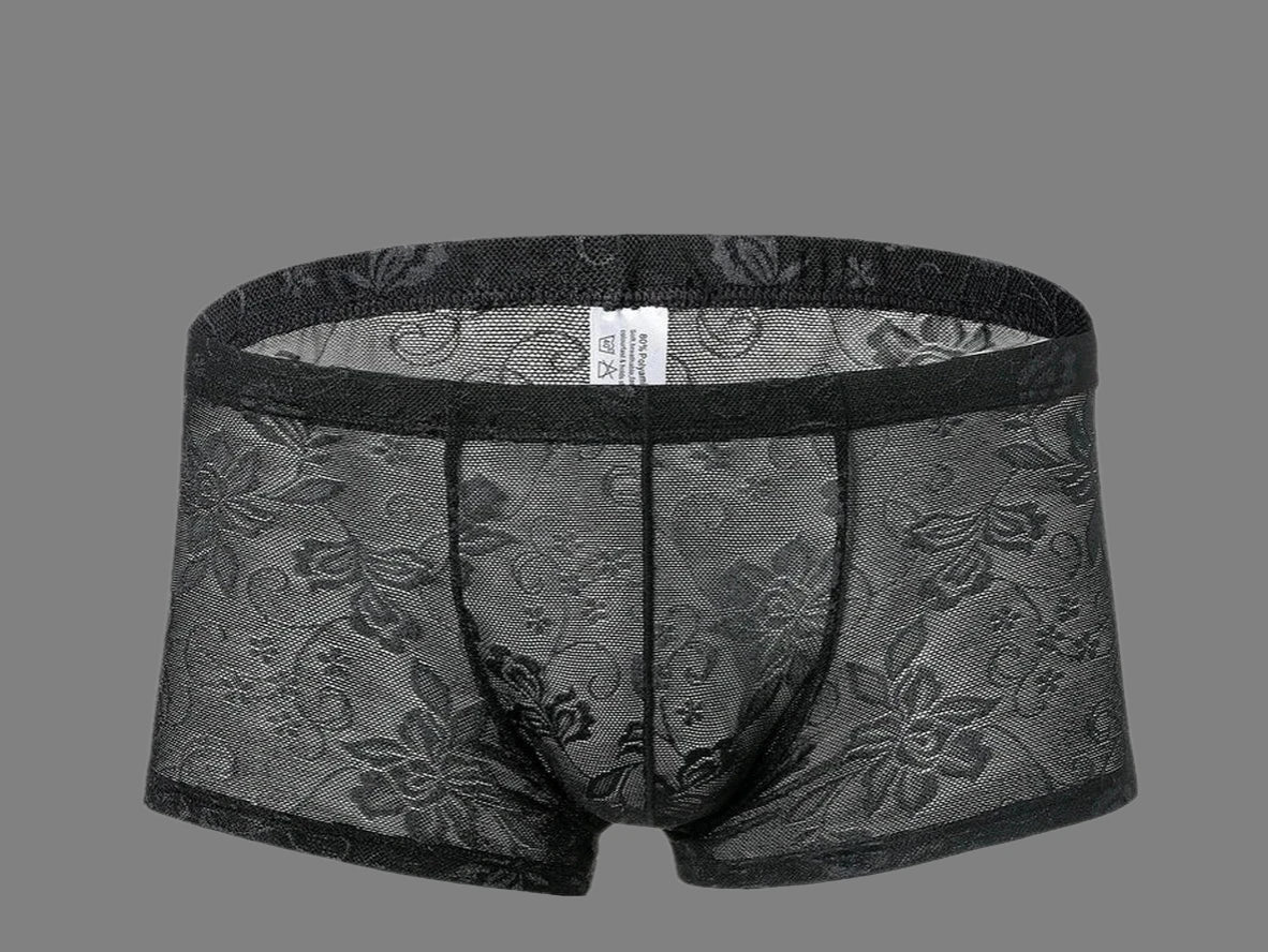 Gay Boxer Briefs | Seductive Lace Boxer Briefs