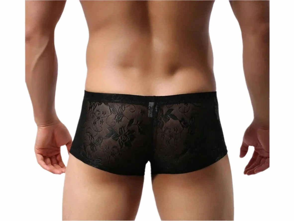 Gay Boxer Briefs | Seductive Lace Boxer Briefs