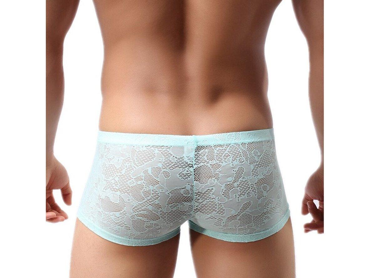Gay Boxer Briefs | Sexy Lace U-Pouch Underwear Boxer Briefs