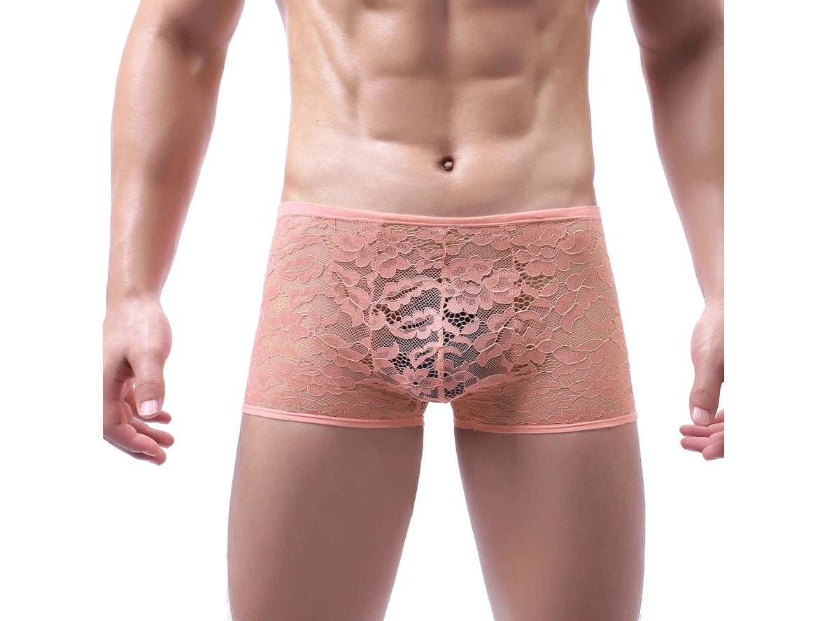 Gay Boxer Briefs | Sexy Lace Underwear Boxer Briefs