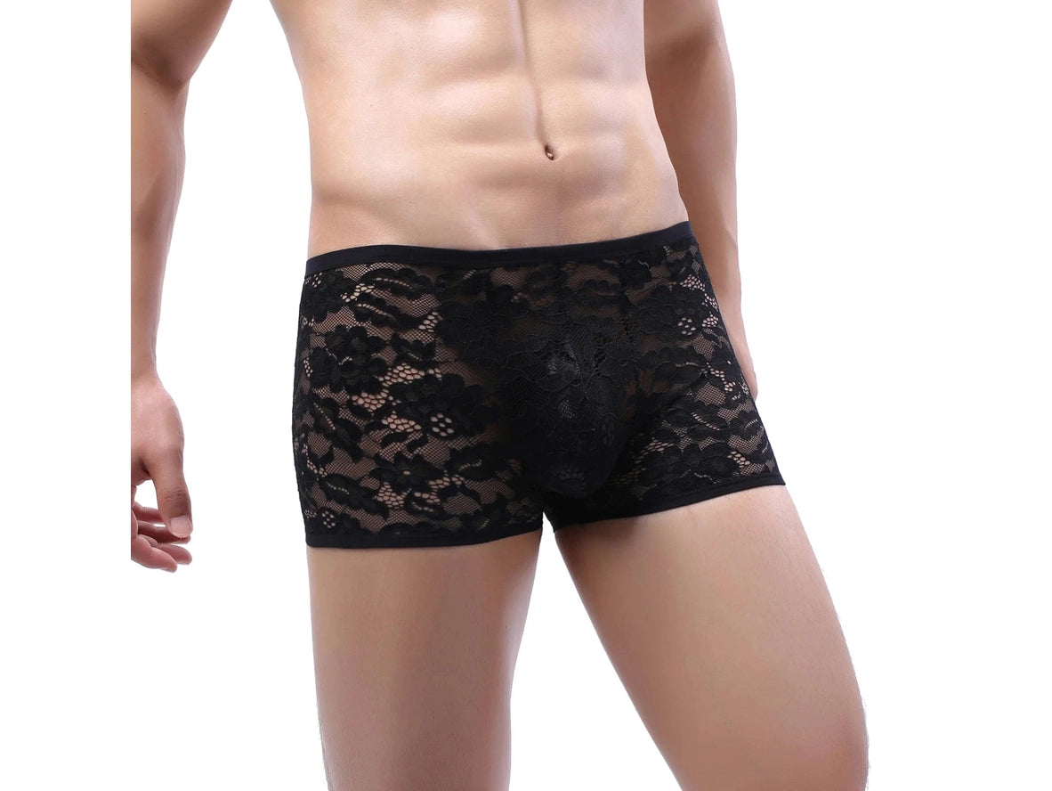 Gay Boxer Briefs | Sexy Lace Underwear Boxer Briefs