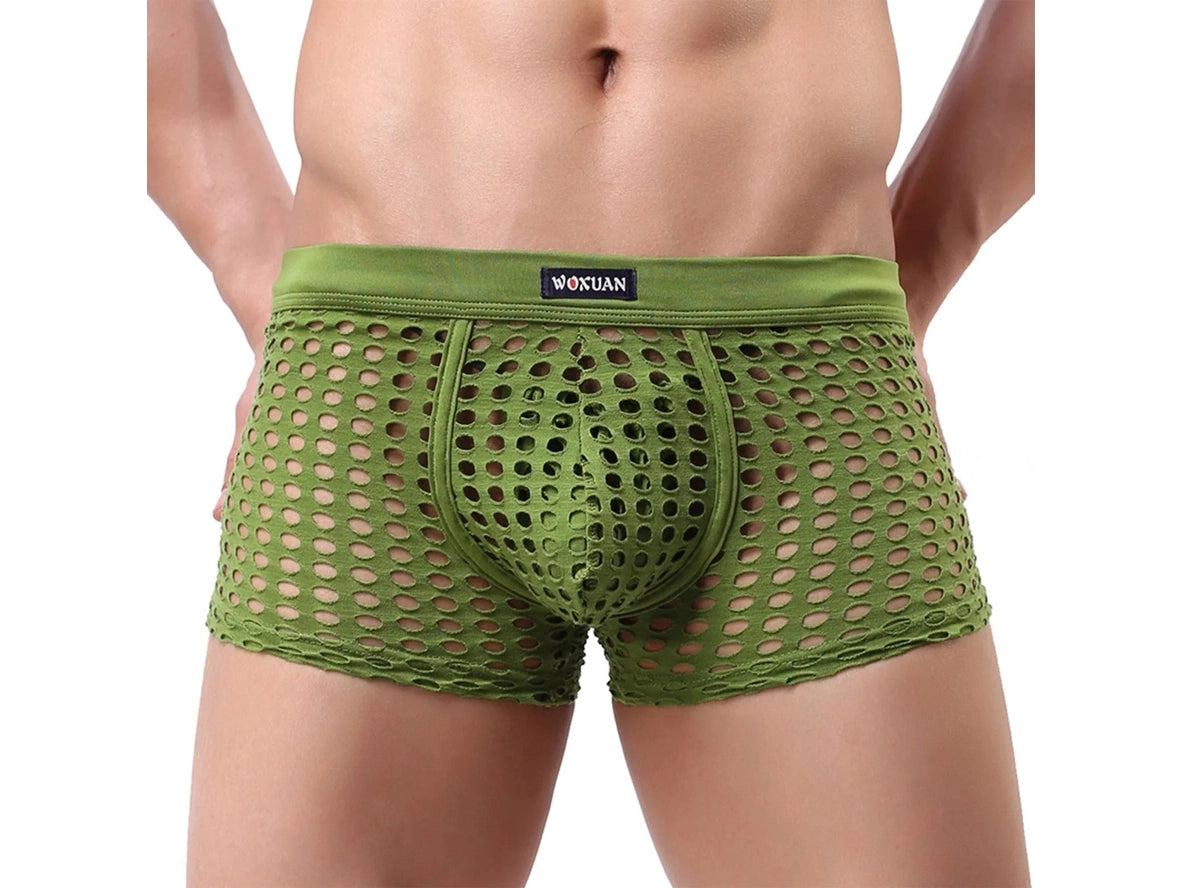 Gay Boxer Briefs | Sexy Mesh Underwear Boxers