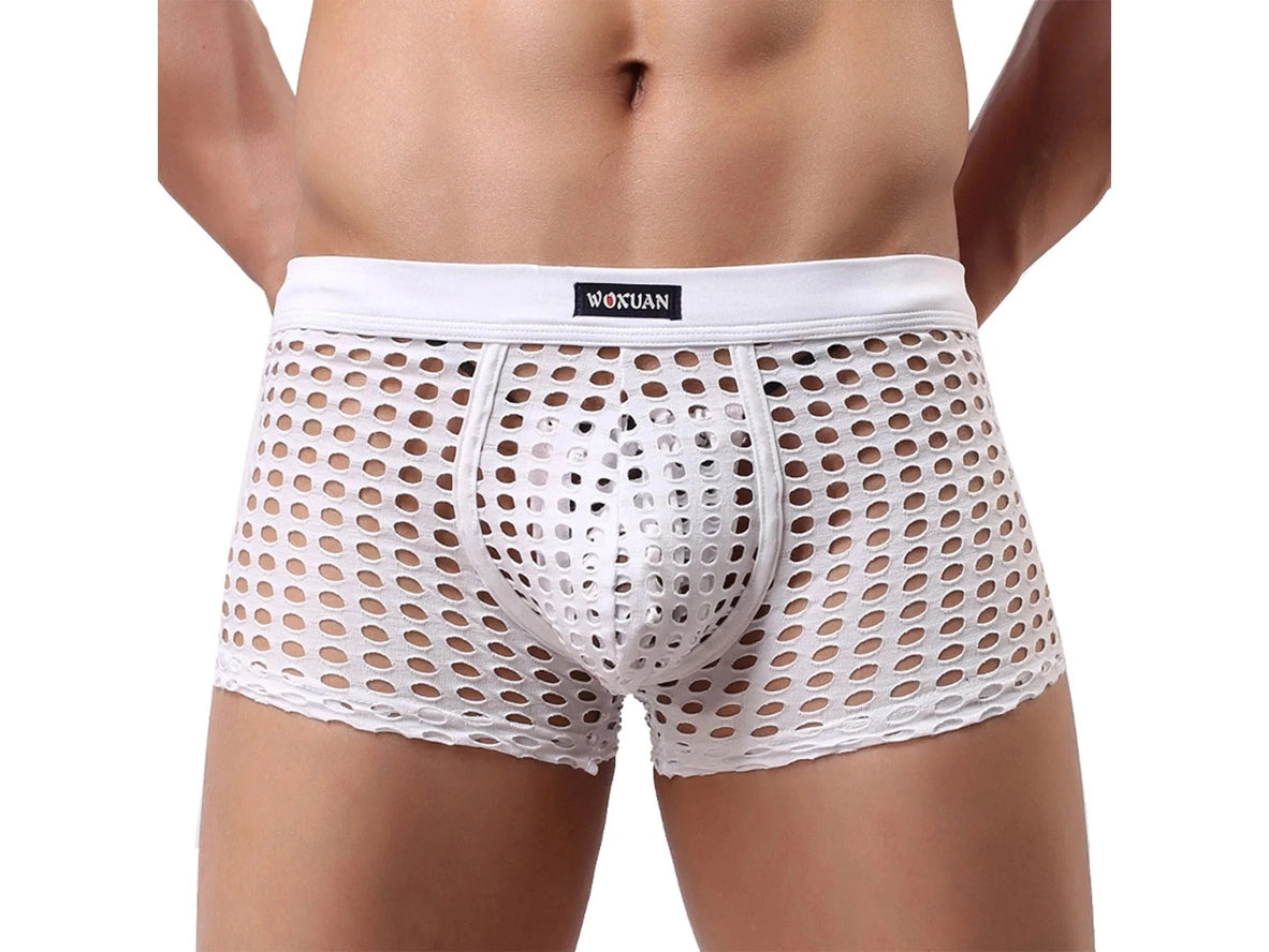 Gay Boxer Briefs | Sexy Mesh Underwear Boxers