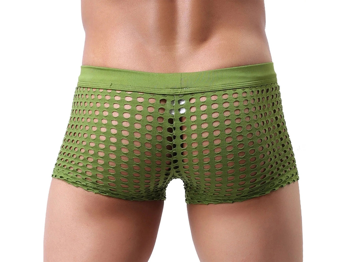 Gay Boxer Briefs | Sexy Mesh Underwear Boxers