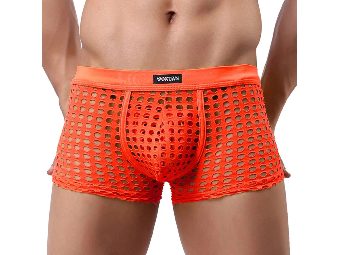 Gay Boxer Briefs | Sexy Mesh Underwear Boxers