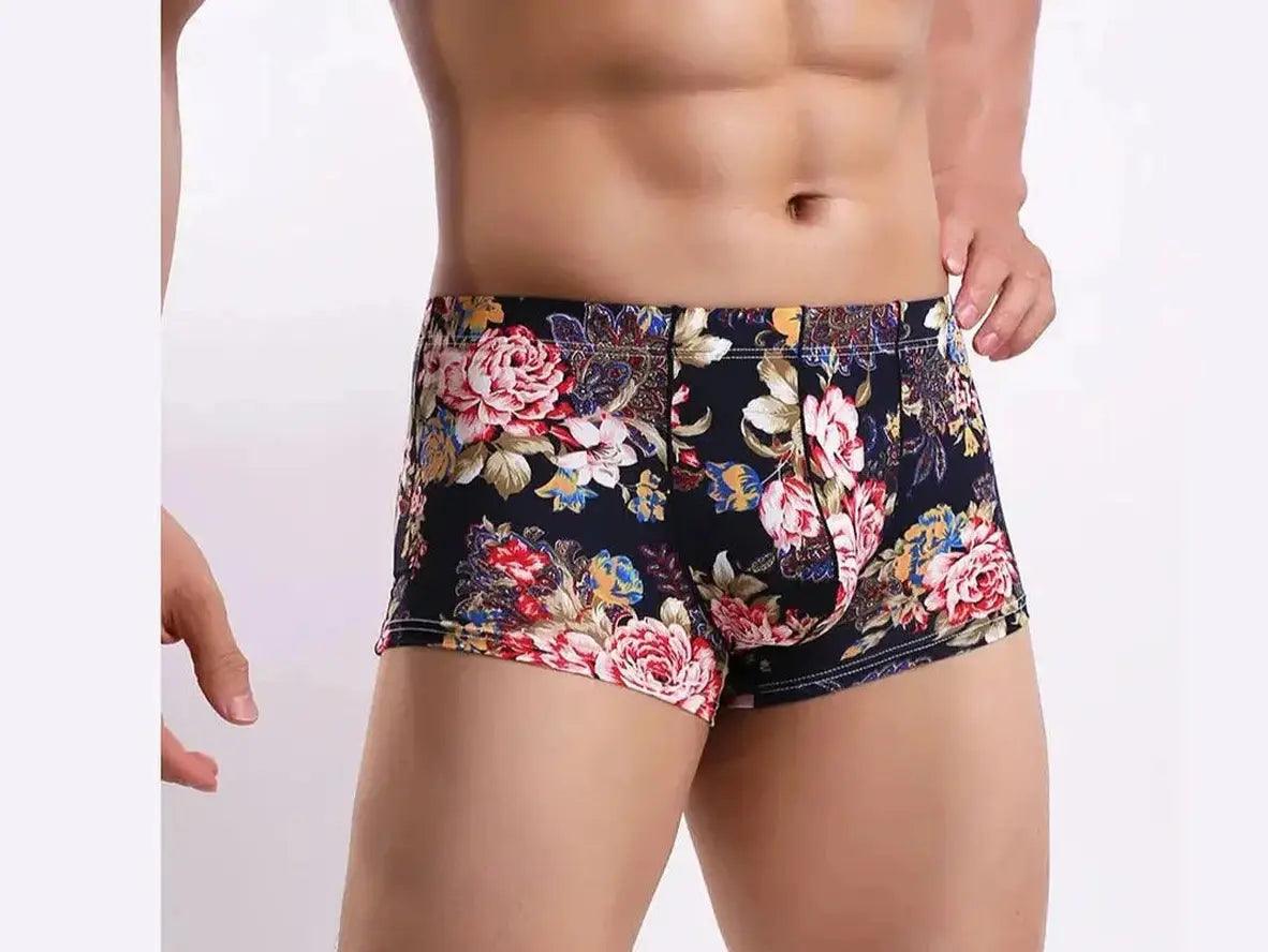 Gay Boxer Briefs | Sexy Print Smooth Boxer Briefs