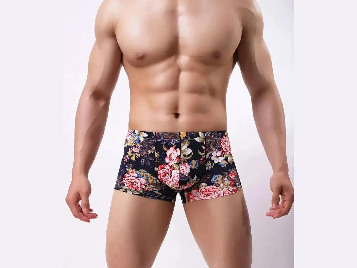 Gay Boxer Briefs | Sexy Print Smooth Boxer Briefs