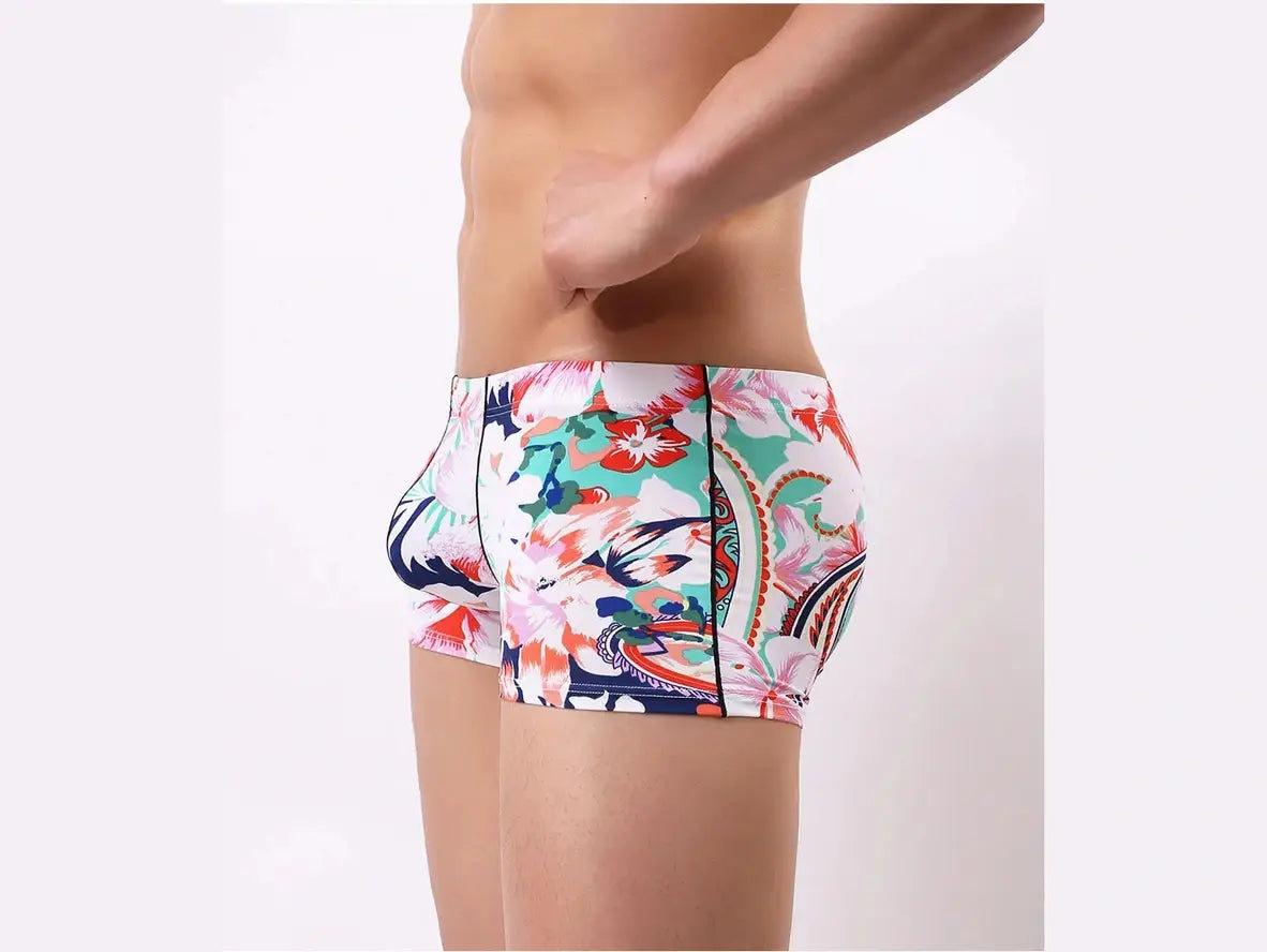 Gay Boxer Briefs | Sexy Print Smooth Boxer Briefs