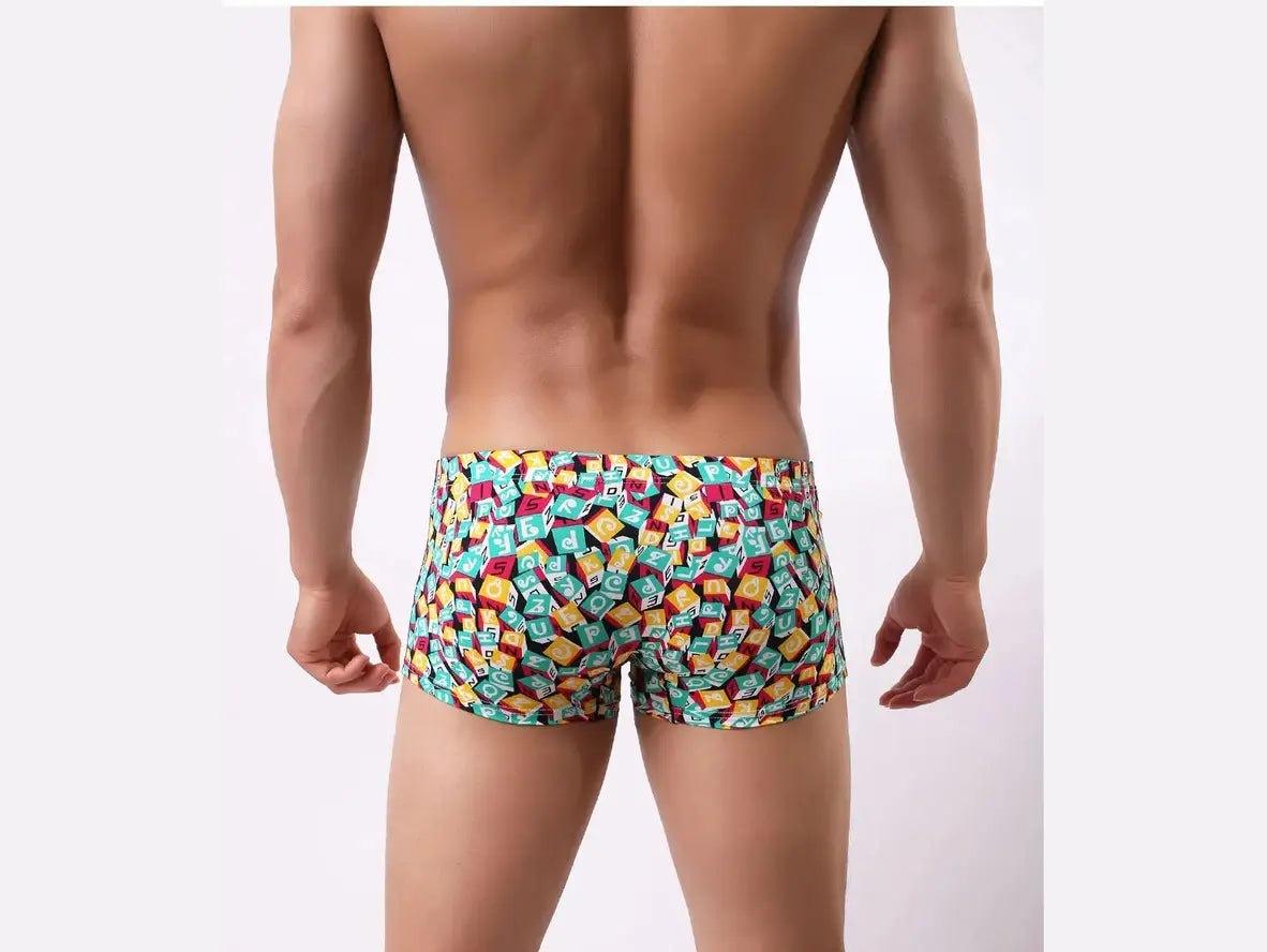 Gay Boxer Briefs | Sexy Print Smooth Boxer Briefs