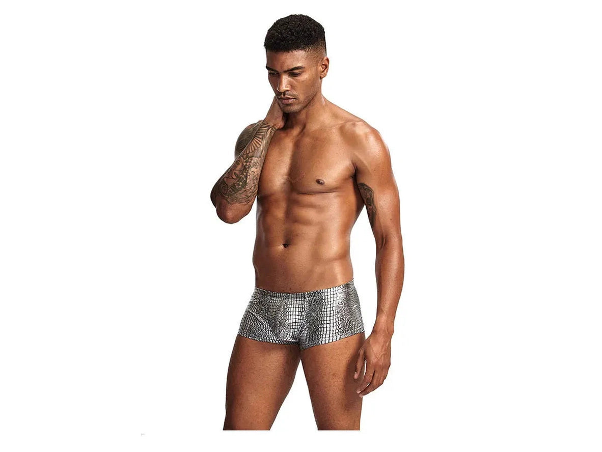 Gay Boxer Briefs | Snakeskin Pattern Boxer Briefs