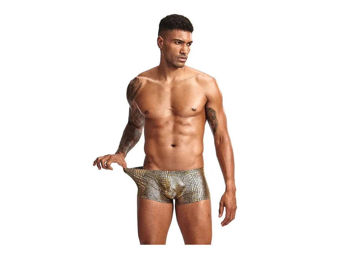 Gay Boxer Briefs | Snakeskin Pattern Boxer Briefs