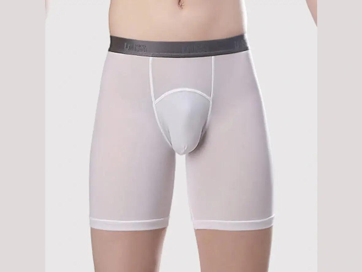 Gay Boxer Briefs | Solid Cotton Long Boxer Briefs