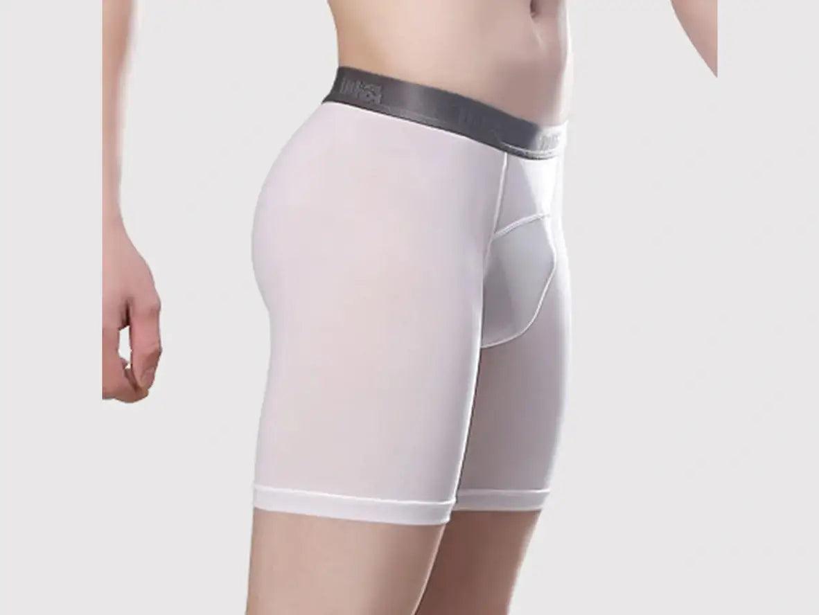 Gay Boxer Briefs | Solid Cotton Long Boxer Briefs