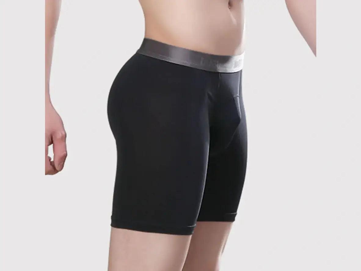 Gay Boxer Briefs | Solid Cotton Long Boxer Briefs