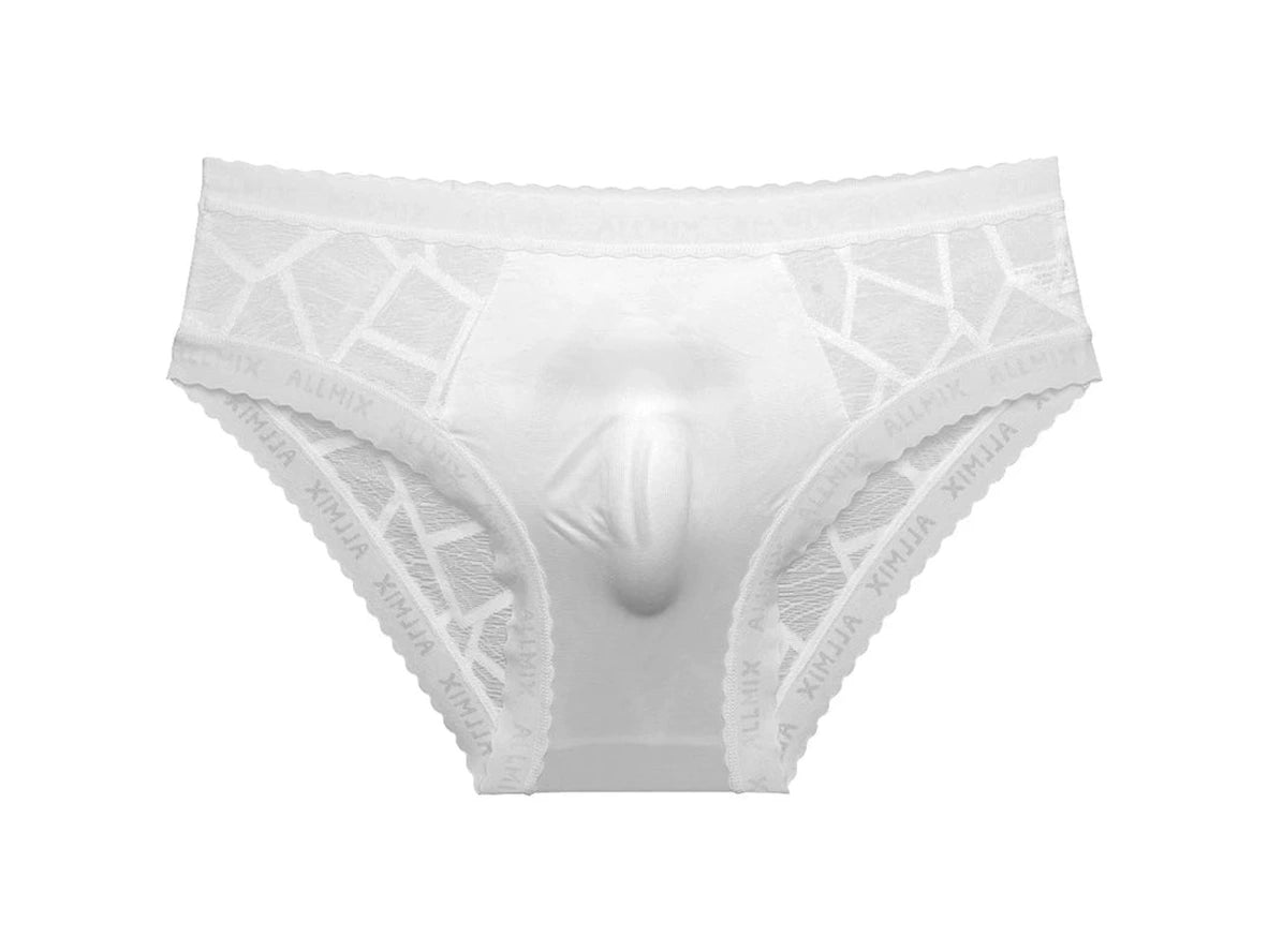 Gay Briefs | ALLMIX Soft Bulge Pouch Seamless Lace Briefs