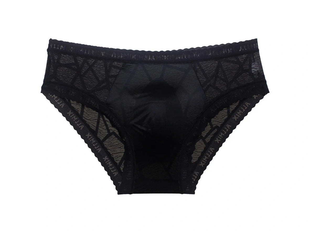 Gay Briefs | ALLMIX Soft Bulge Pouch Seamless Lace Briefs