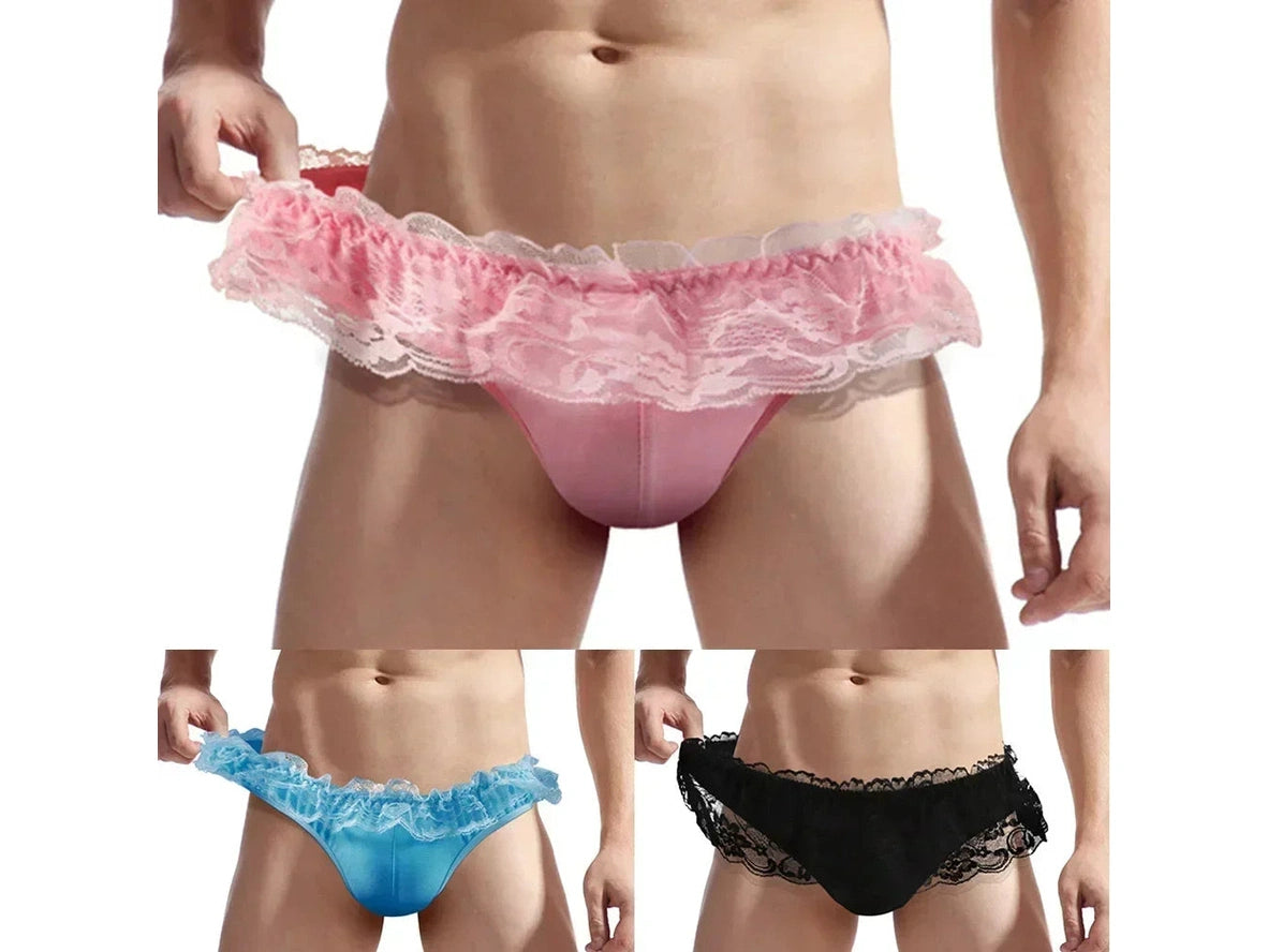Gay Briefs | Lace Sexy Cheeky Briefs
