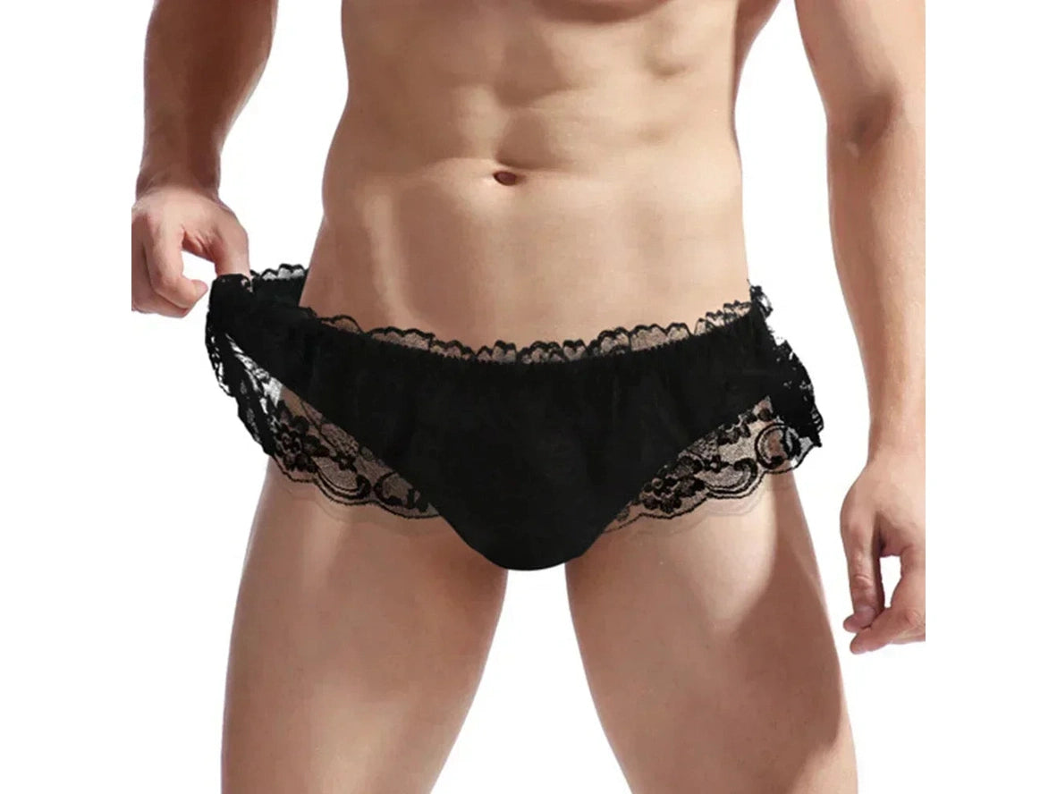 Gay Briefs | Lace Sexy Cheeky Briefs