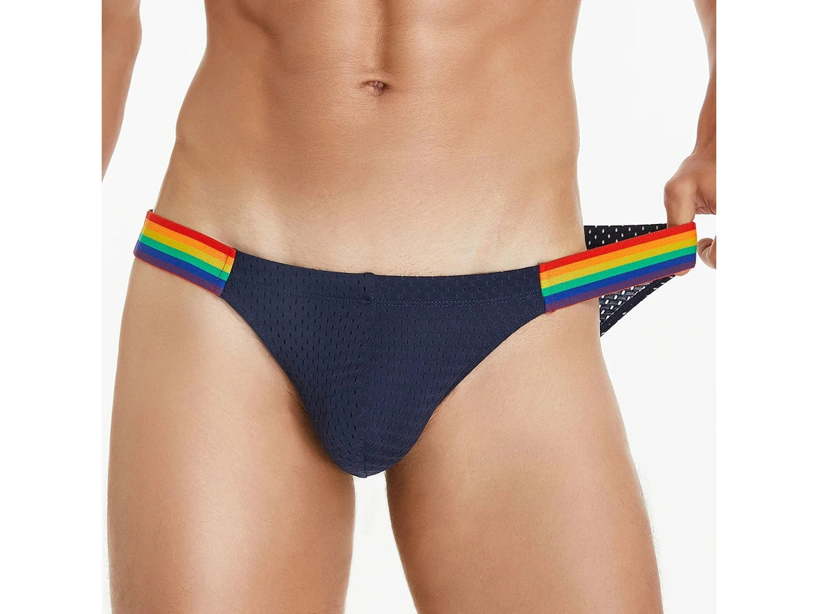 Gay Briefs | SEOBEAN Gay Pride Mesh Briefs