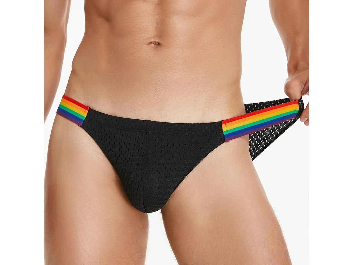 Gay Briefs | SEOBEAN Gay Pride Mesh Briefs
