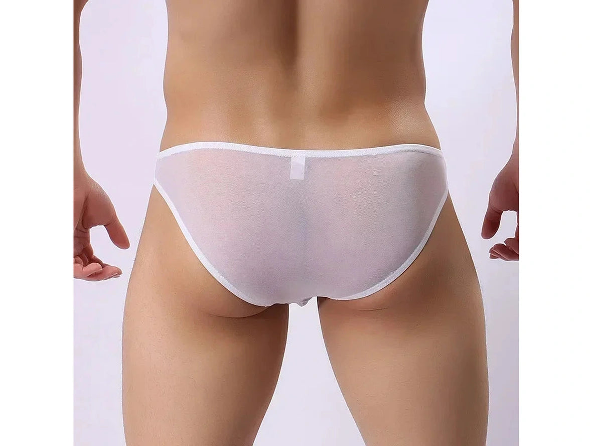Gay Briefs | Sexy Bulge Pouch Transparent Brief