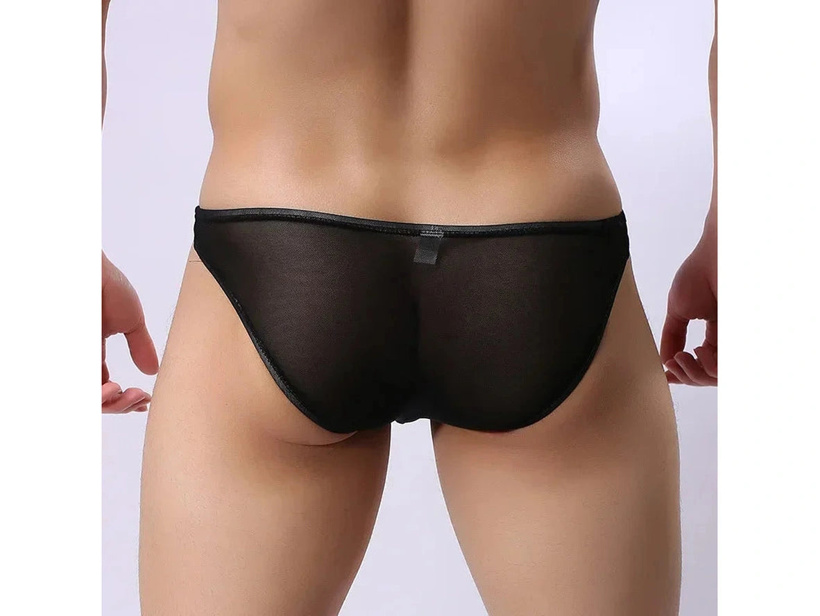 Gay Briefs | Sexy Bulge Pouch Transparent Brief