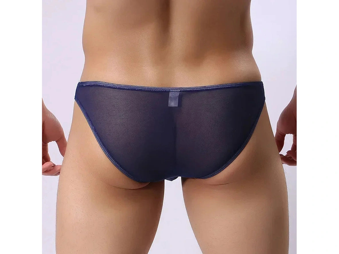 Gay Briefs | Sexy Bulge Pouch Transparent Brief