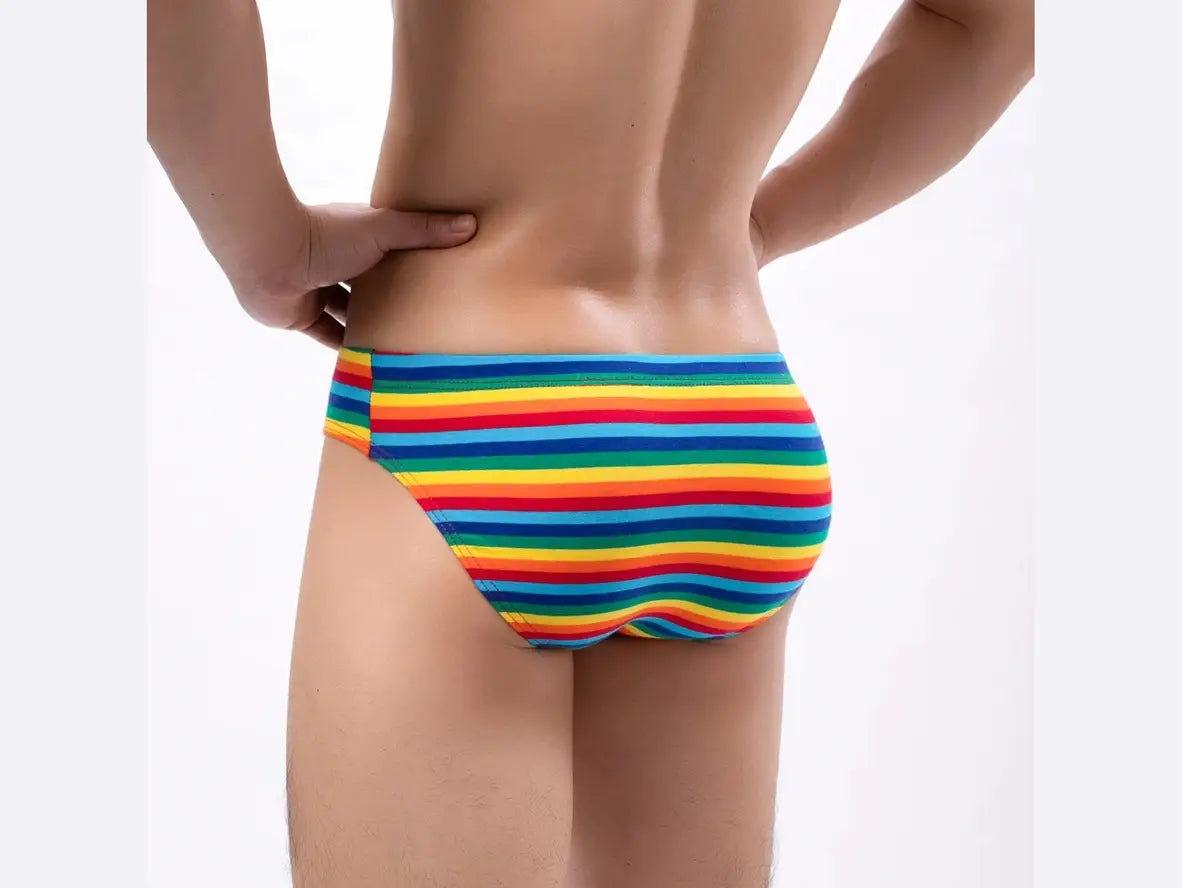 Gay Briefs | Sexy Stripe Rainbow Briefs