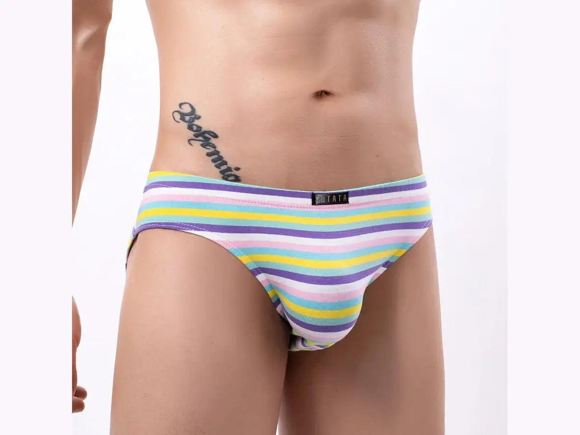Gay Briefs | Sexy Stripe Rainbow Briefs