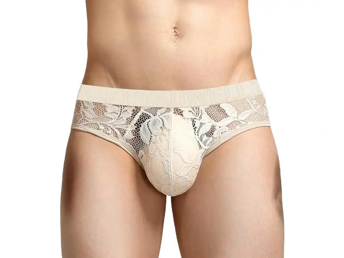 Gay Briefs | TAUWELL Lace Transparent Briefs