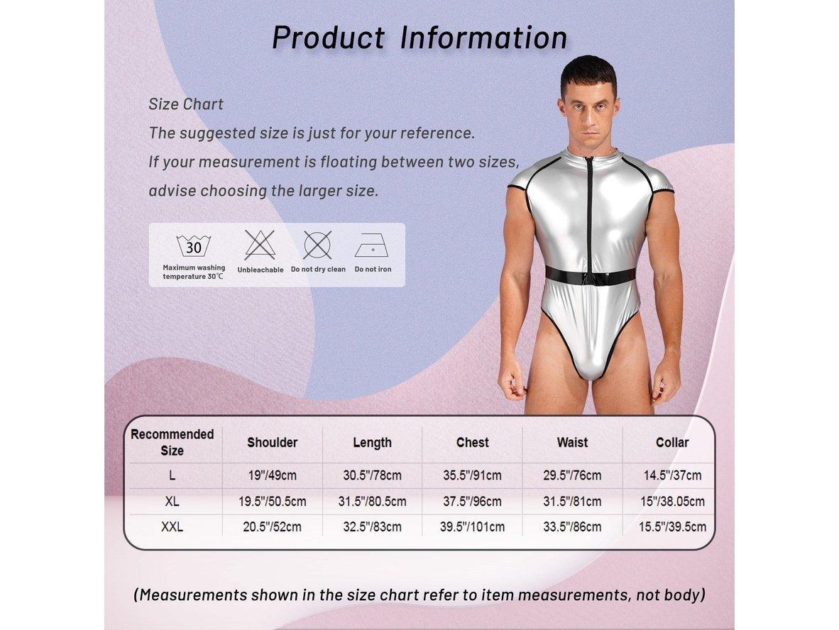 Gay Clubwear | Shiny Rave Costume Sleeveless Bodysuit