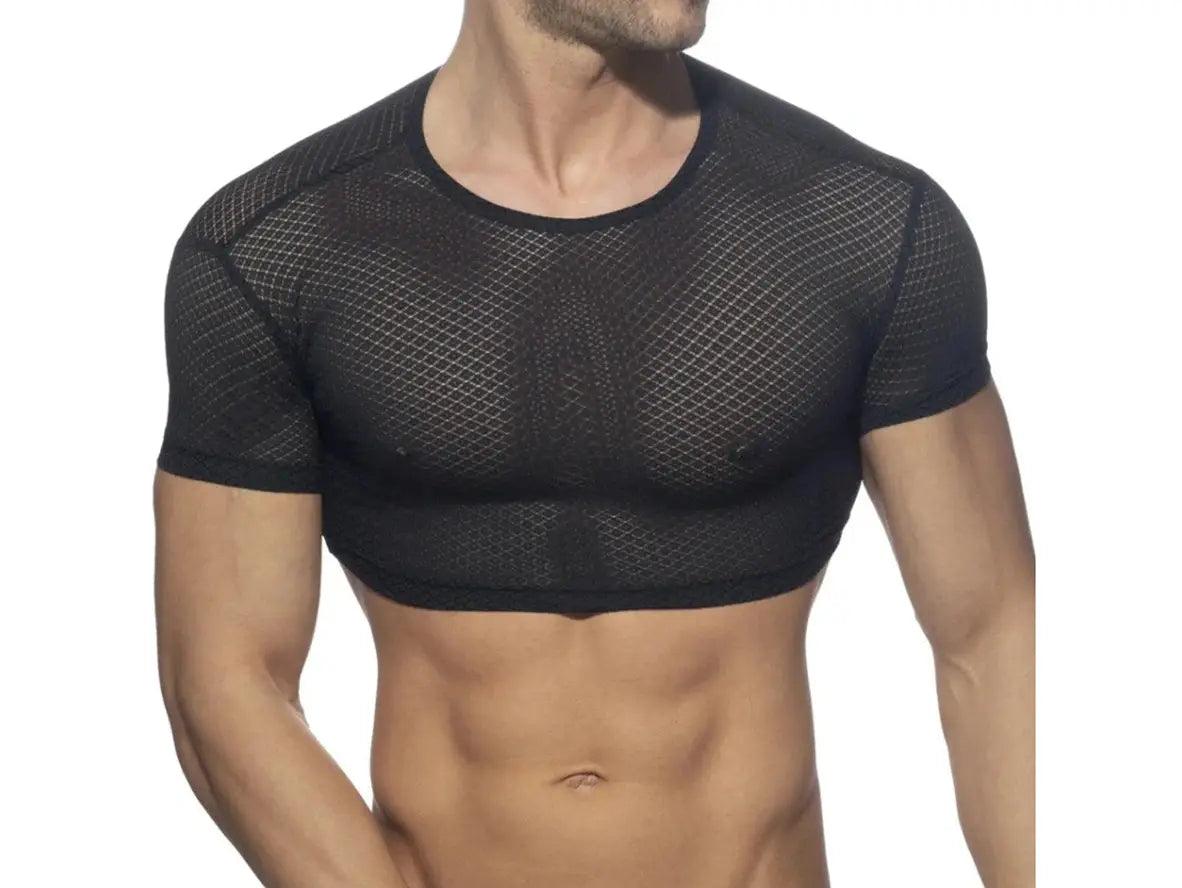 Gay Crop Tops | CIOKICX Clubwear Mesh See-Through Crop Tops