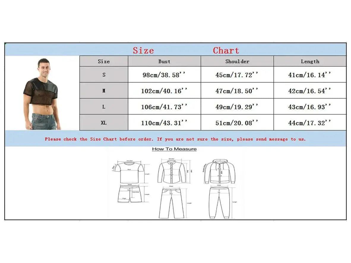 Gay Crop Tops | Clubwear Sexy Mesh Crop Top