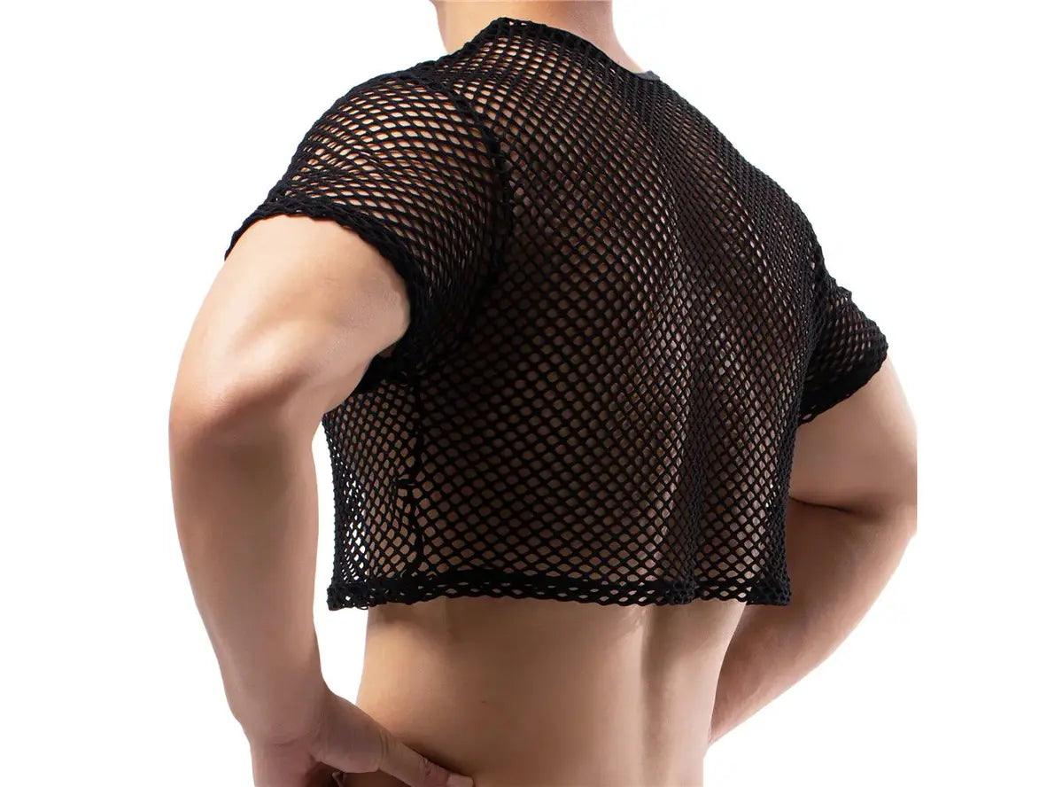 Gay Crop Tops | Clubwear Sexy Mesh Crop Tops