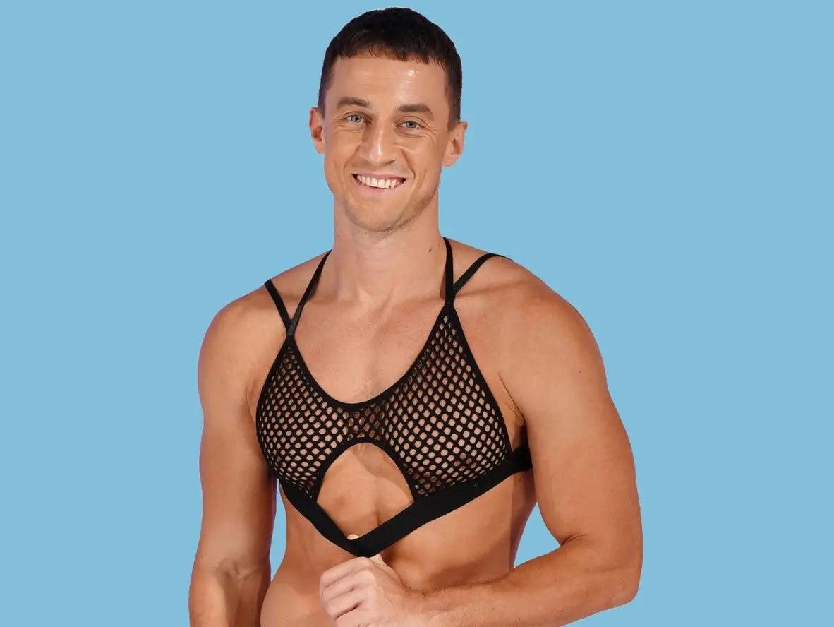 Gay Crop Tops | Clubwear Shoulder Strap Cutout Crop Top