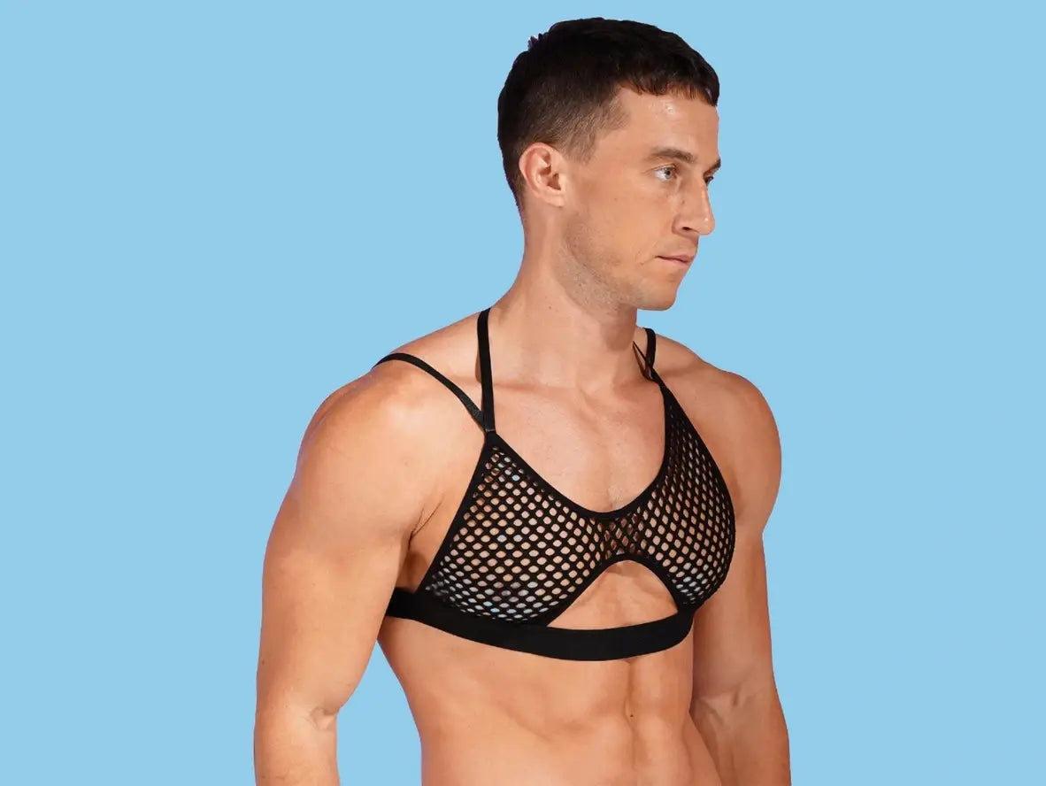 Gay Crop Tops | Clubwear Shoulder Strap Cutout Crop Top