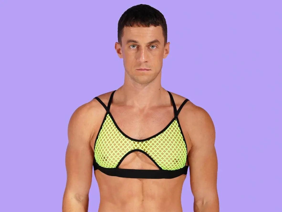 Gay Crop Tops | Clubwear Shoulder Strap Cutout Crop Top