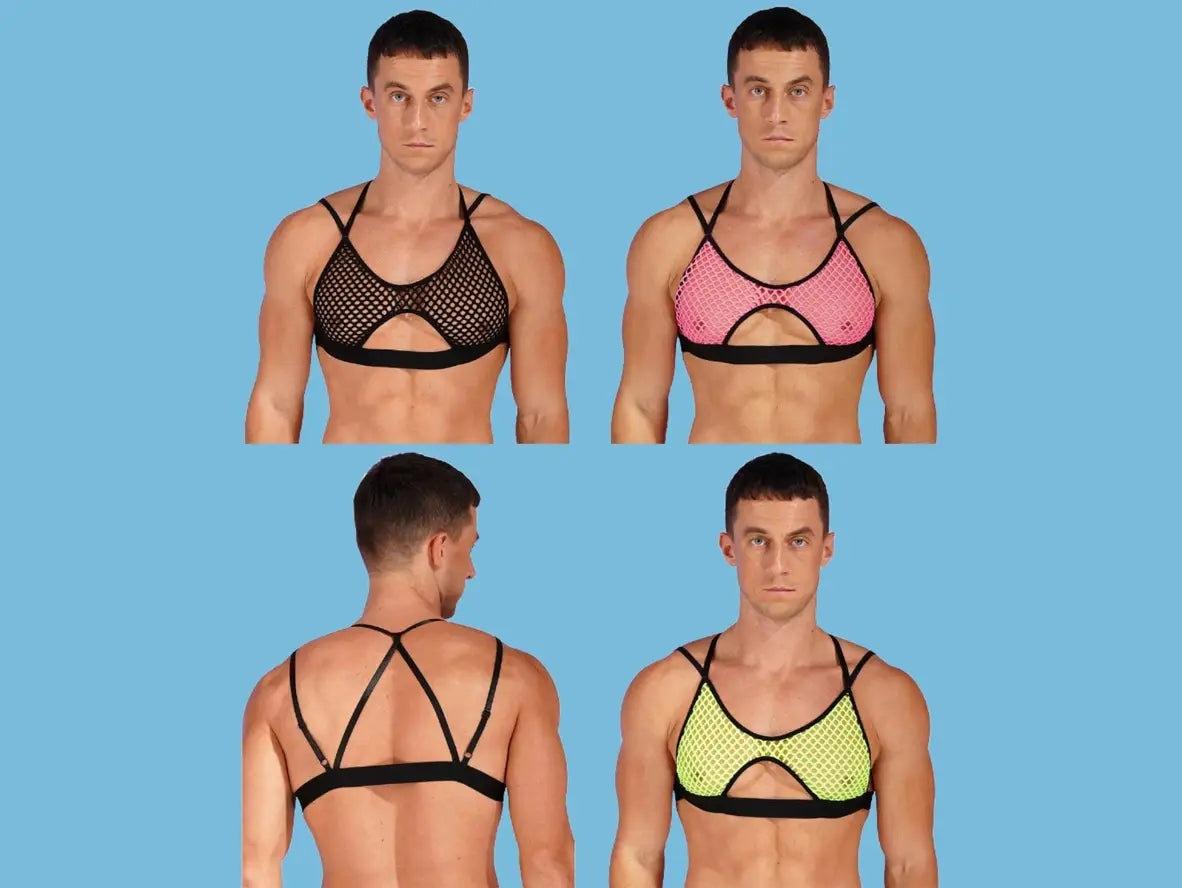 Gay Crop Tops | Clubwear Shoulder Strap Cutout Crop Top