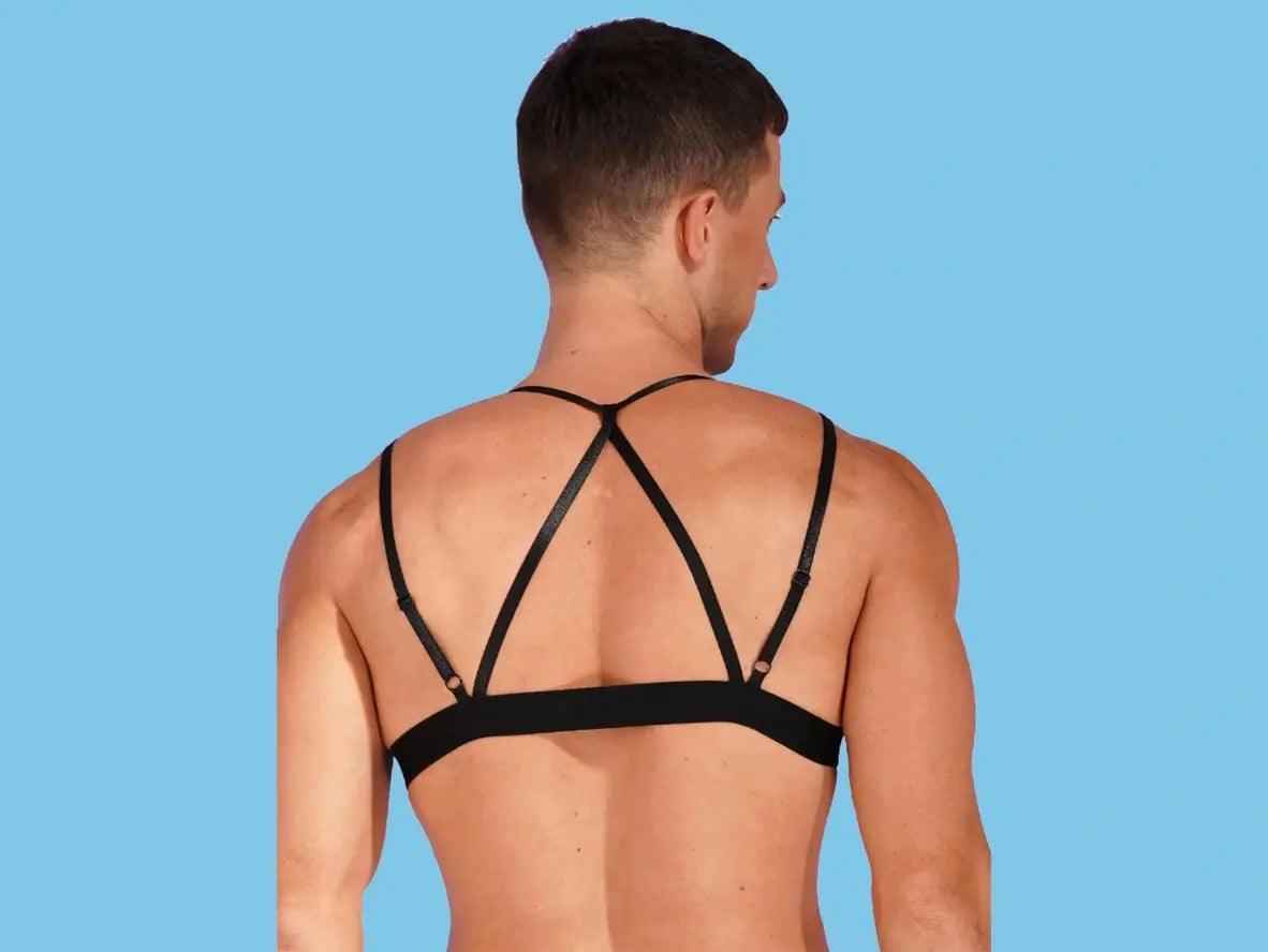 Gay Crop Tops | Clubwear Shoulder Strap Cutout Crop Top