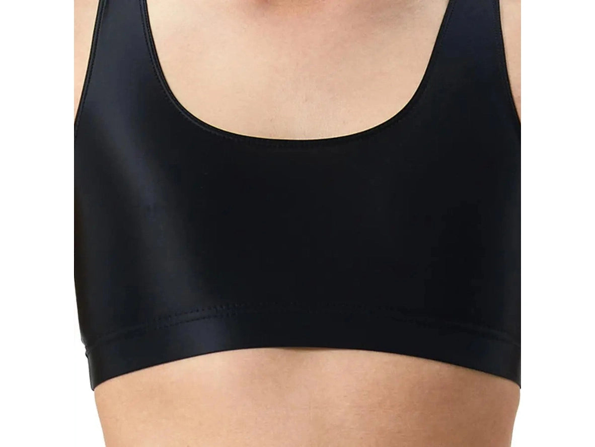 Gay Crop Tops | Glossy Smooth Crop Top Clubwear