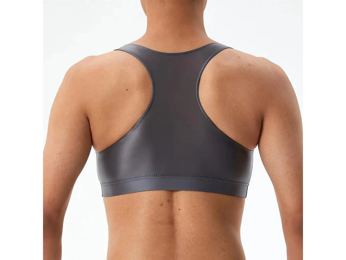Gay Crop Tops | Glossy Smooth Crop Top Clubwear