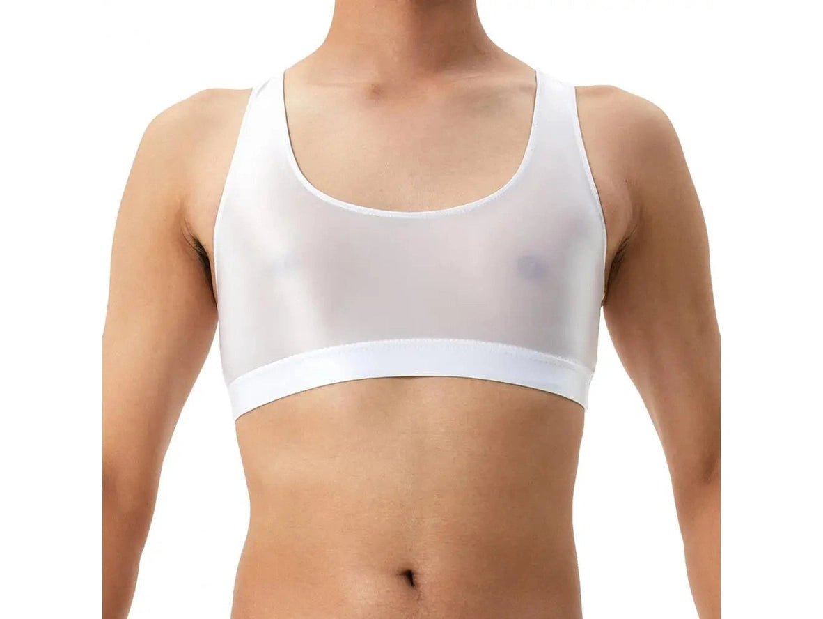 Gay Crop Tops | Glossy Smooth Crop Top Clubwear